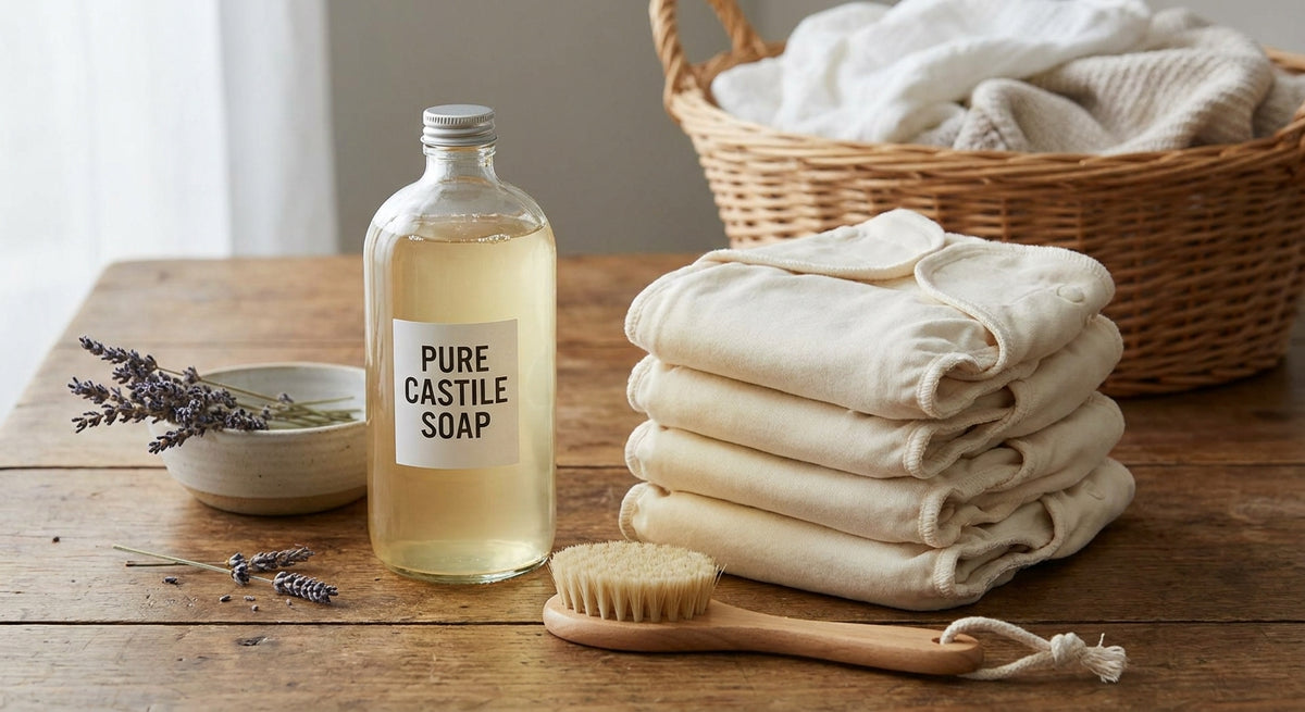 Castile soap for washing cloth diapers