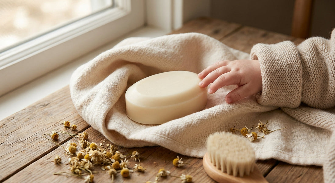 Goat milk soap for baby skin care