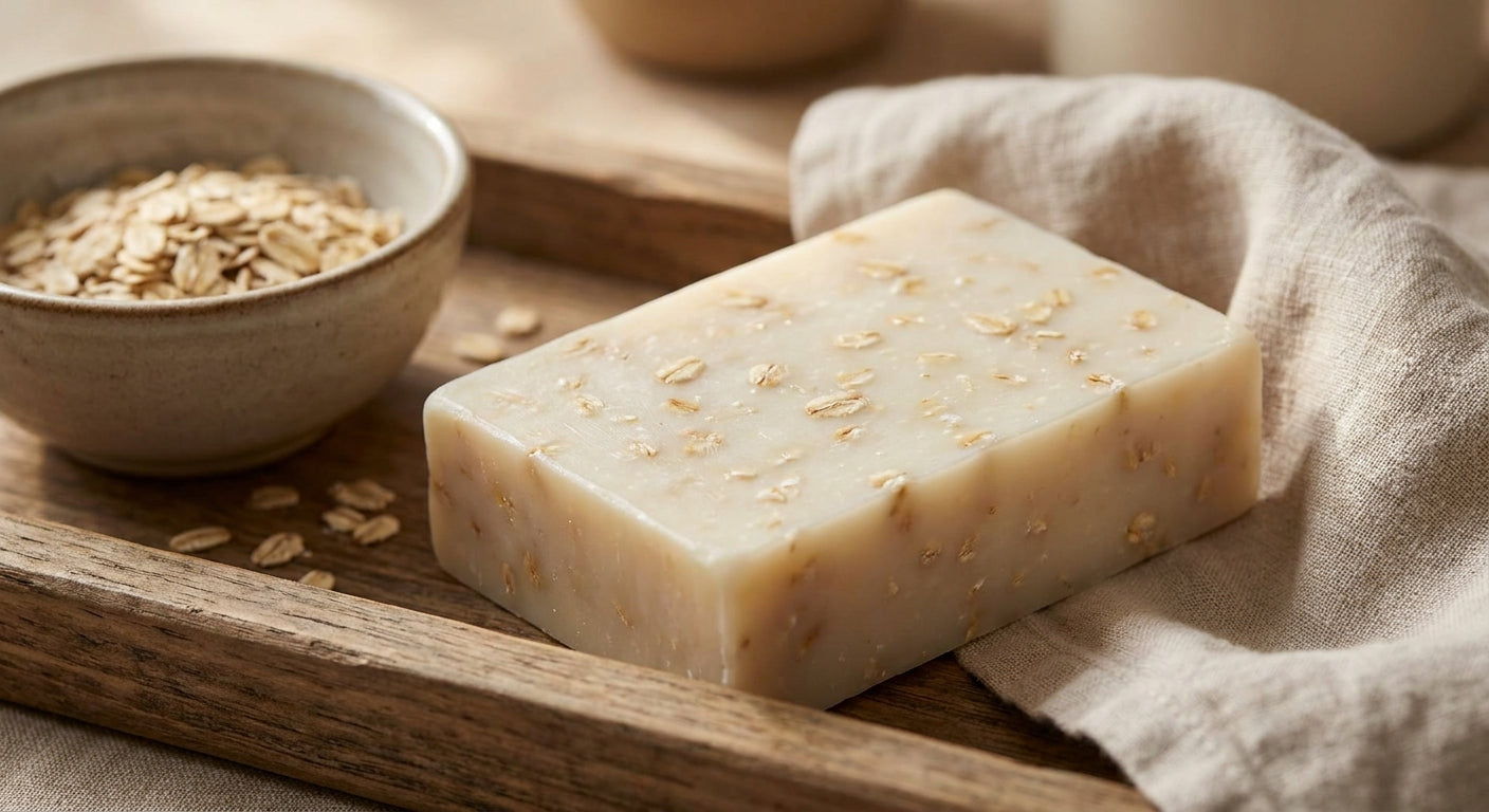 Oatmeal soap for eczema flare-ups