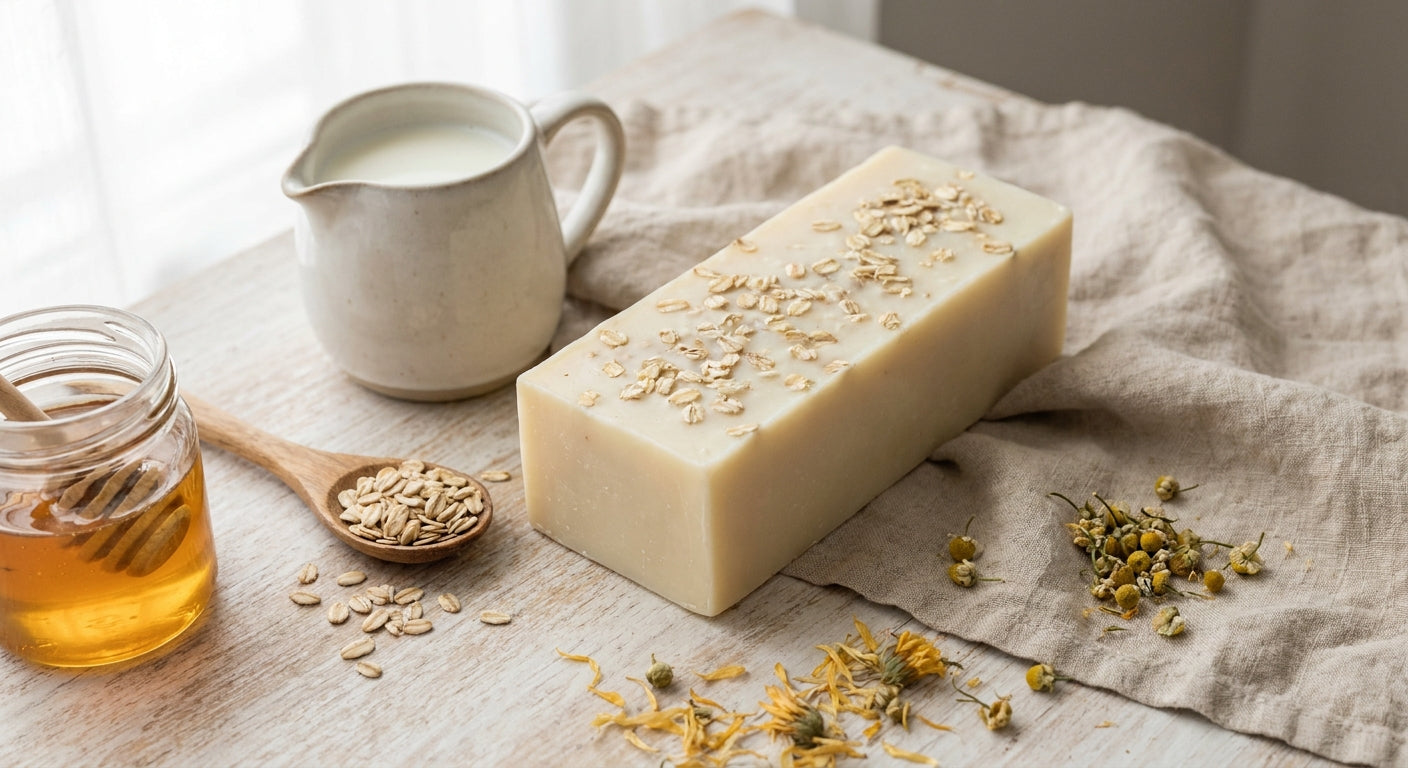 Goat milk soap for eczema-prone skin