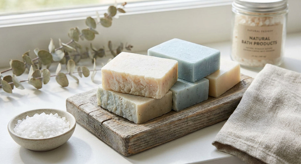 Sea salt soap for detoxifying skin