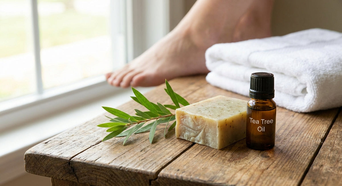 Tea tree soap for athlete's foot