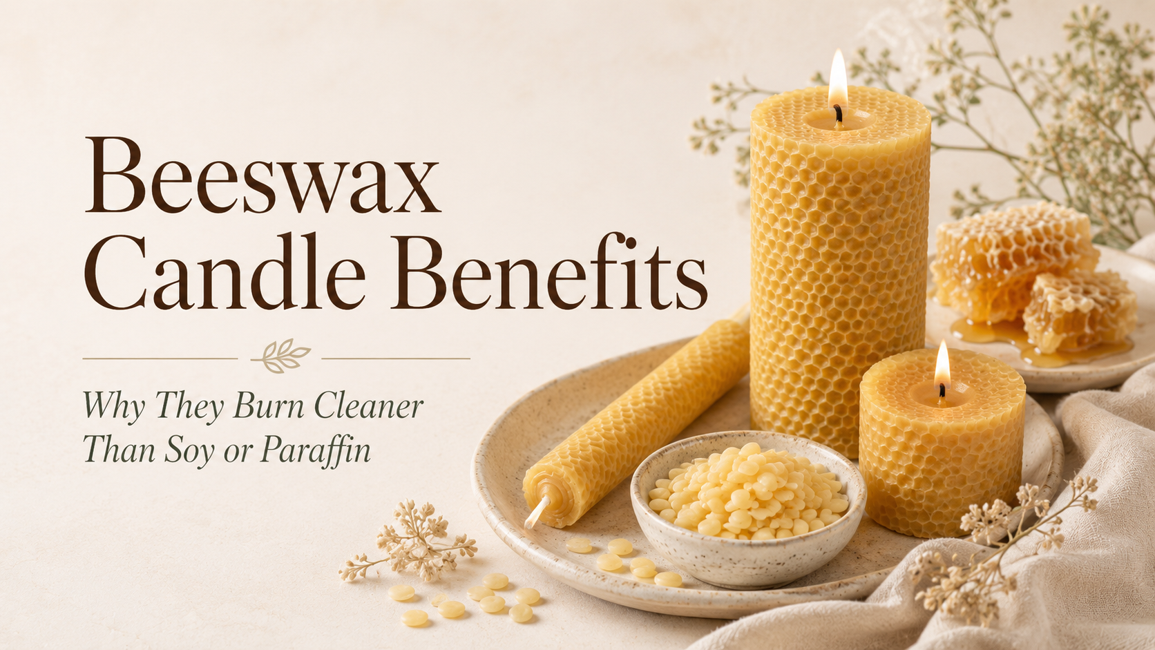 Beeswax Candle Benefits: Why They Burn Cleaner Than Soy or Paraffin