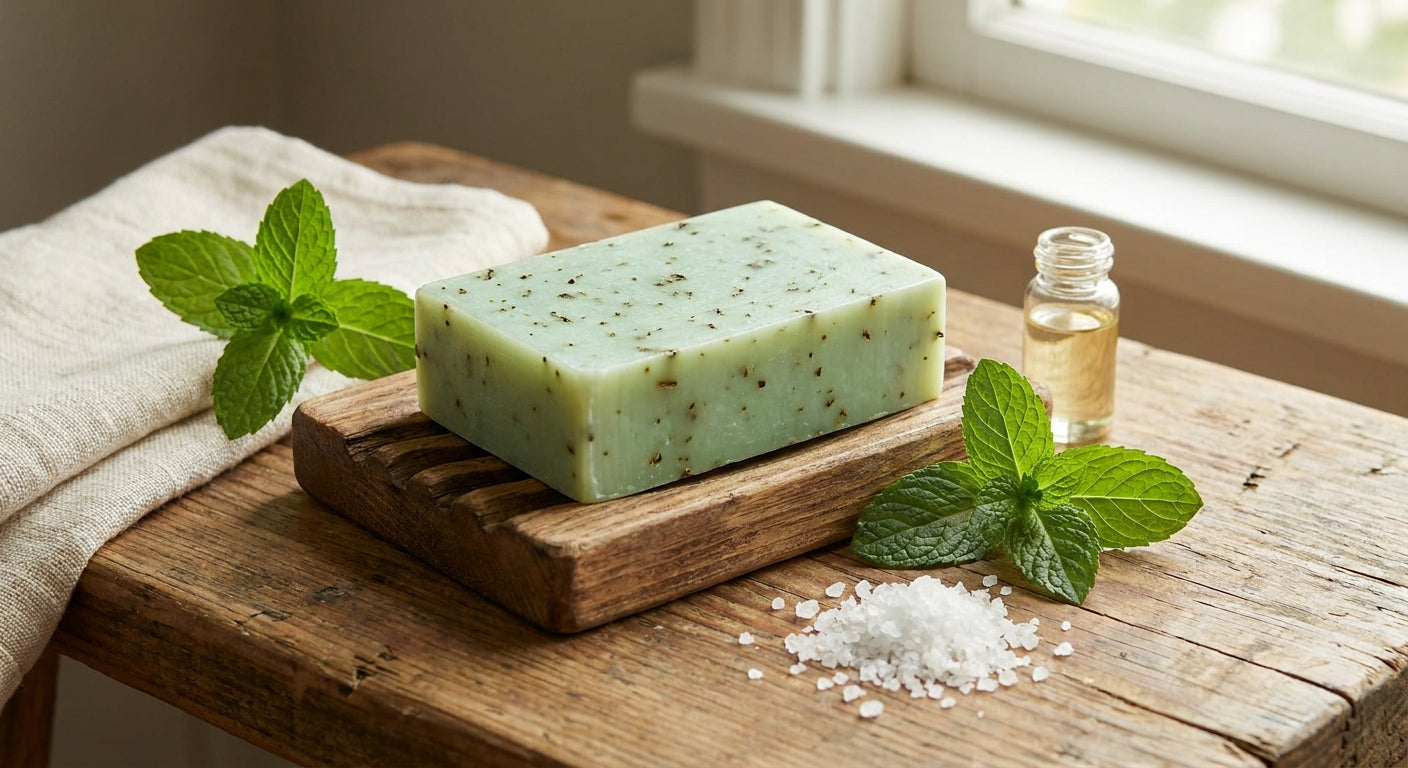 Peppermint soap for acne breakouts