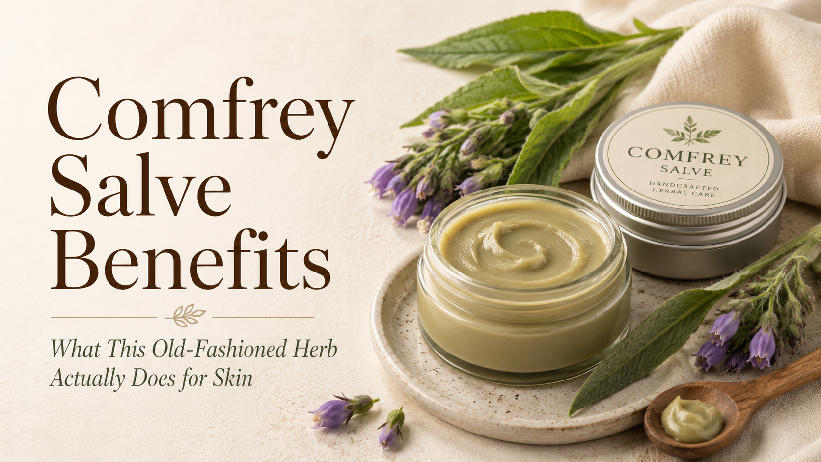 Comfrey Salve Benefits: What This Old-Fashioned Herb Actually Does for Skin