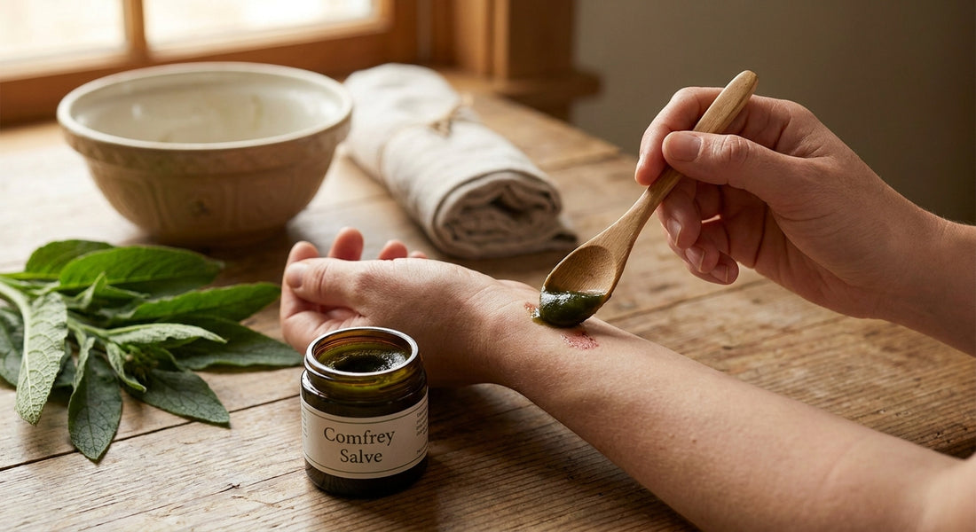 How to use comfrey salve for cuts and scrapes