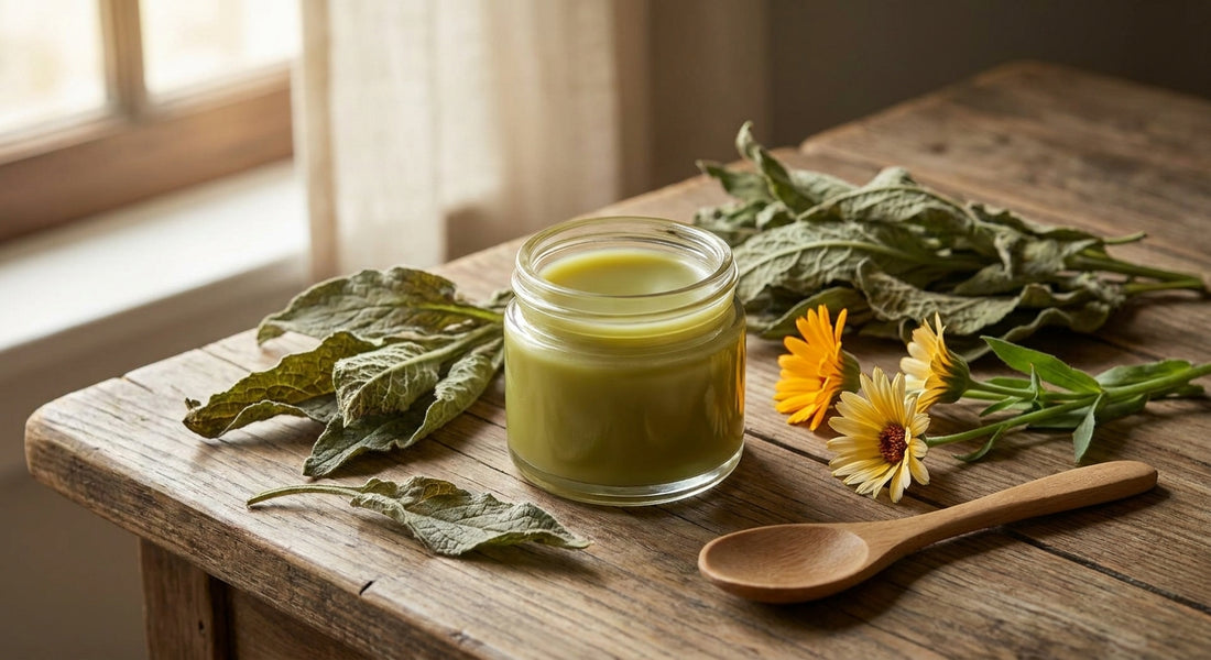 Comfrey salve for eczema-prone skin