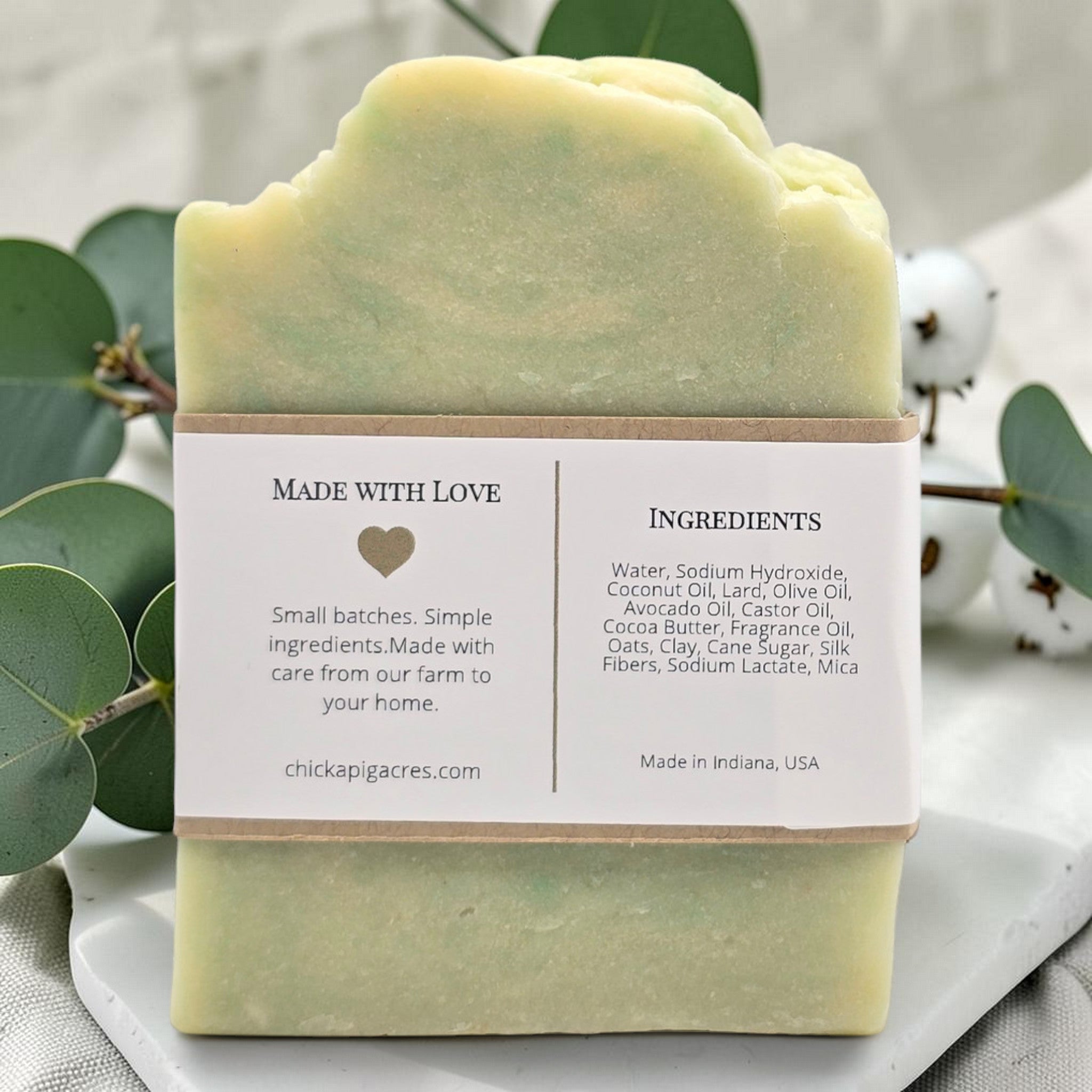 Eucalyptus Cotton Artisan Soap