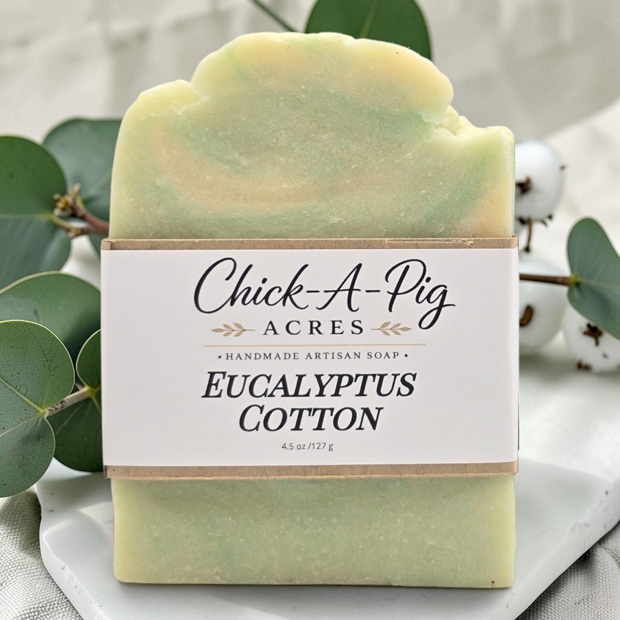Eucalyptus Cotton Artisan Soap