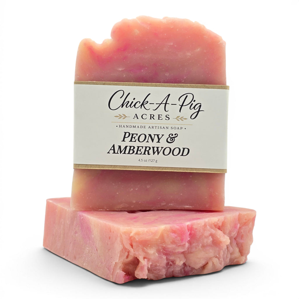Peony & Amberwood Artisan Soap