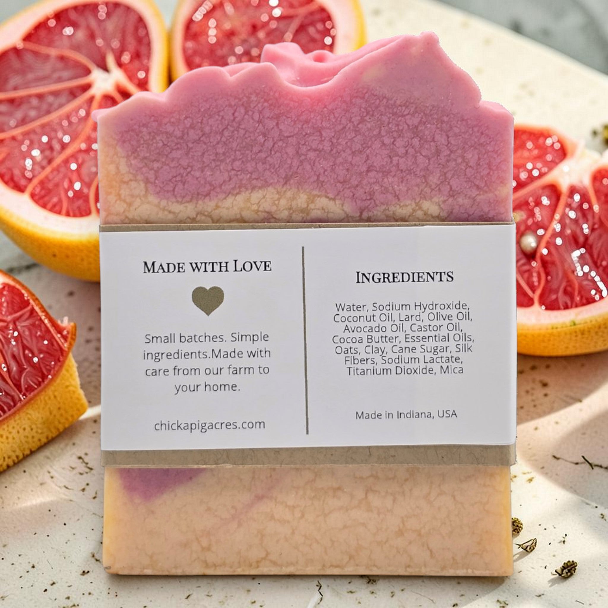 Pink Grapefruit Essential Oil Soap