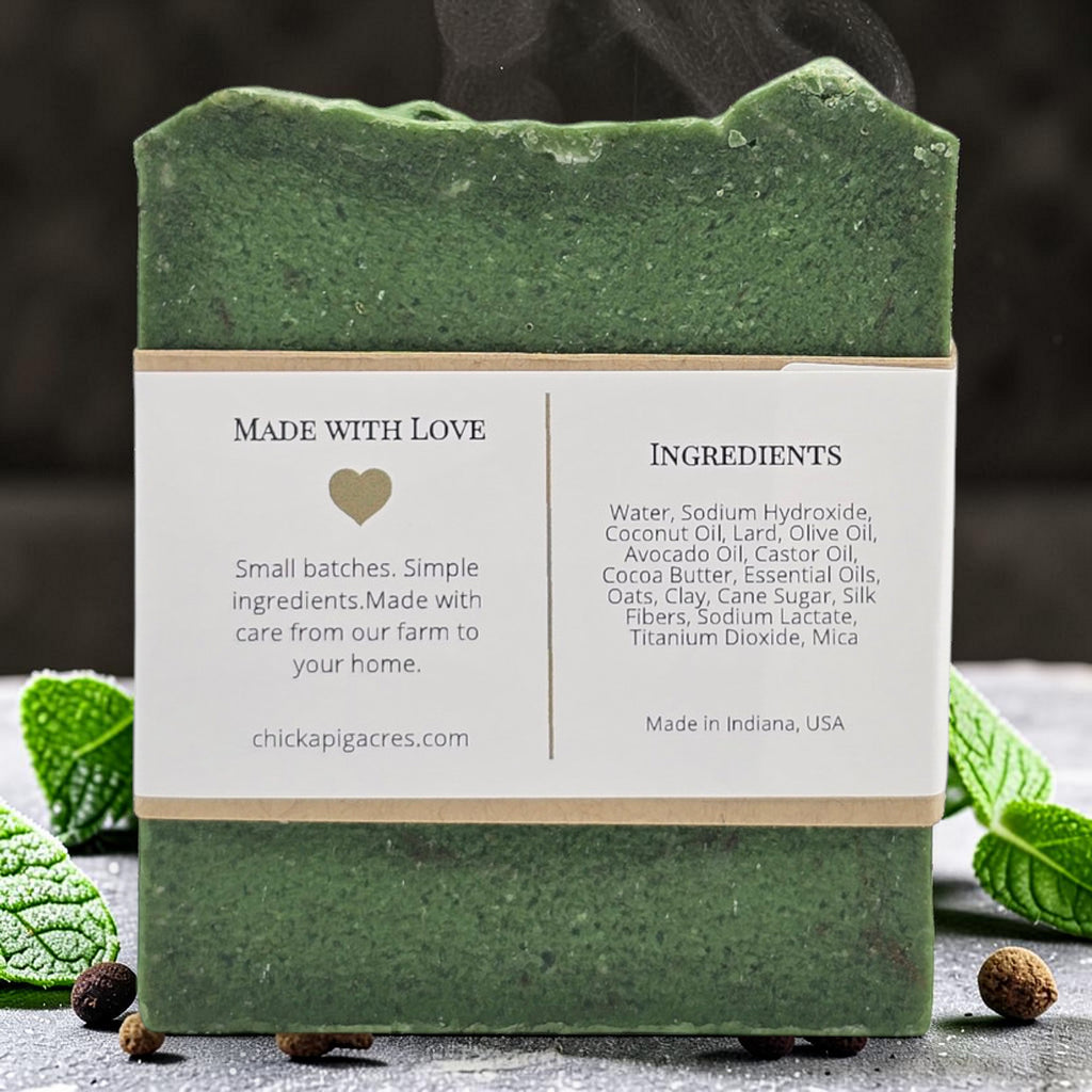 Peppermint Clove Essential Oil Soap