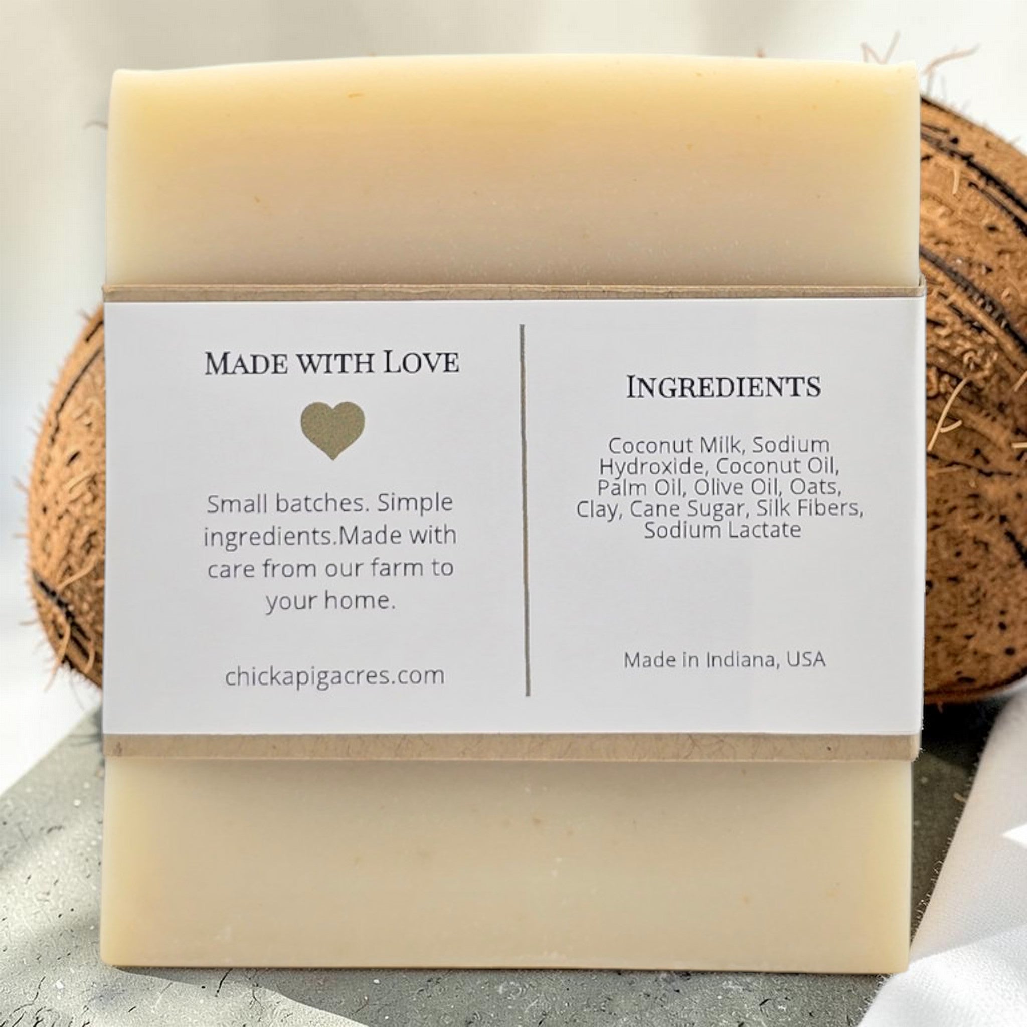 Coconut Milk Artisan Soap Unscented