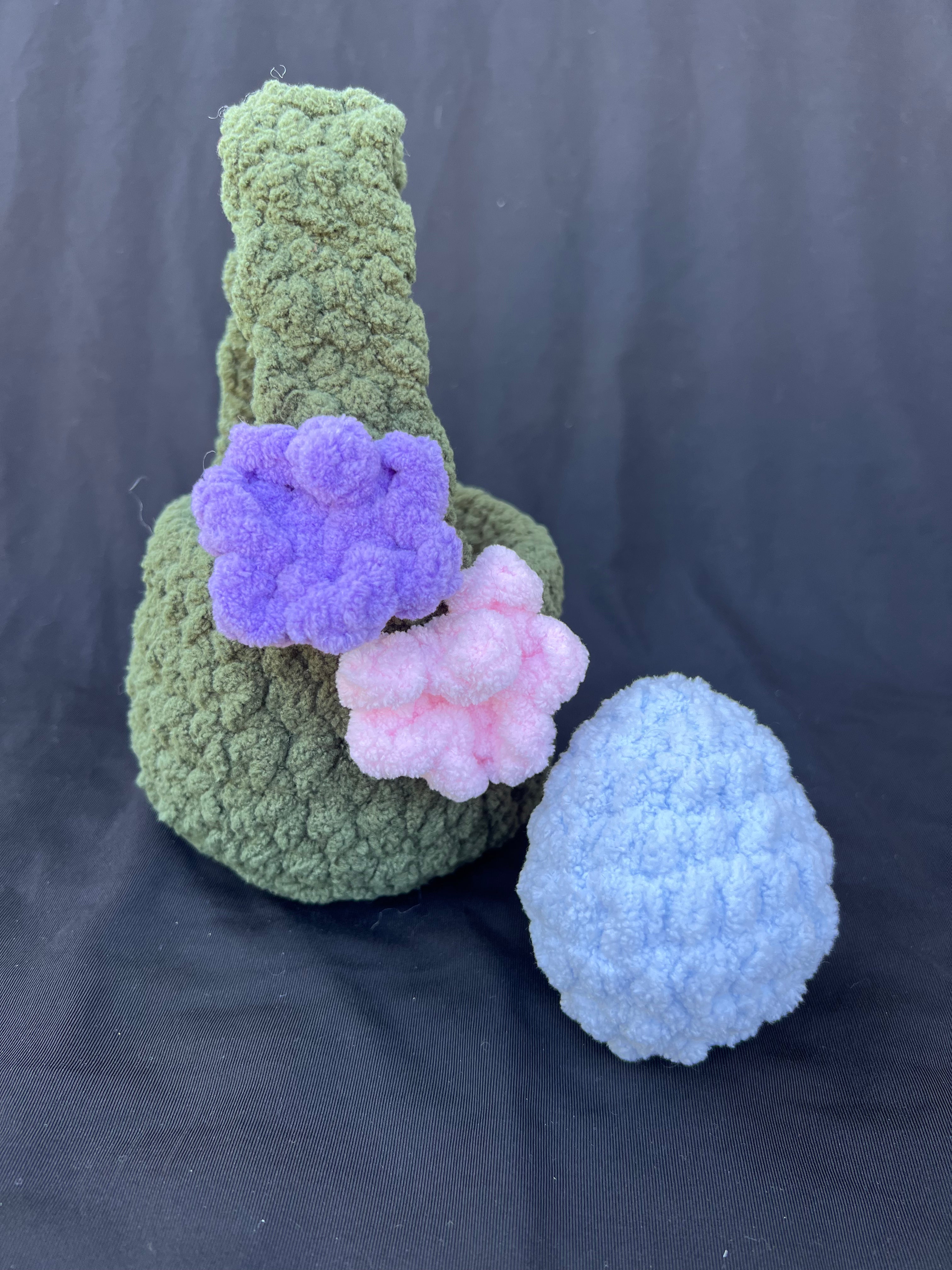 Crochet Easter Egg Basket with Egg