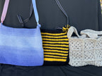 Purple Variegated Crochet Shoulder Bag — photo 4